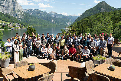 Gruppenfoto von TeilnehmerInnen der ASHPC22 am Grundlsee, Österreich